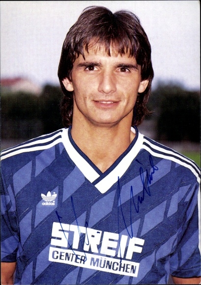 Autogrammkarte Fußballer Udo Michl, FC Wacker München, Autogramm