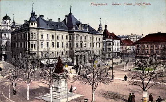 Ak Klagenfurt am Wörthersee Kärnten, Kaiser Franz Josef-Platz