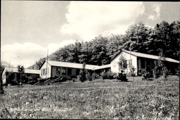 Postcard Rückersbach Johannesberg in the Spessart Lower Franconia, school camp of the city of Hanau
