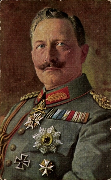 Artist Postcard Kaiser Wilhelm II., Portrait, Order