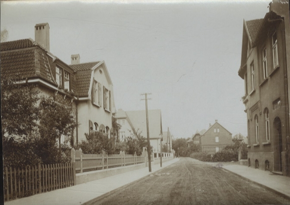 Original photo Rheine in Münsterland, NRW, residential buildings, around 1900