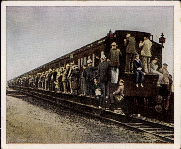 Collector's picture The post-war period No. 50, February 1922, general strike of the railway workers