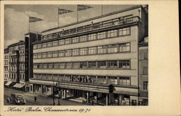 KP Berlin, dom towarowy Hertie przy Chausseestraße 69-71