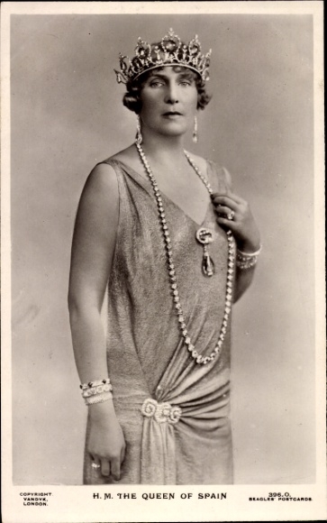 Ak Victoria Eugénie Julia Ena von Battenberg, Königin von Spanien, Portrait