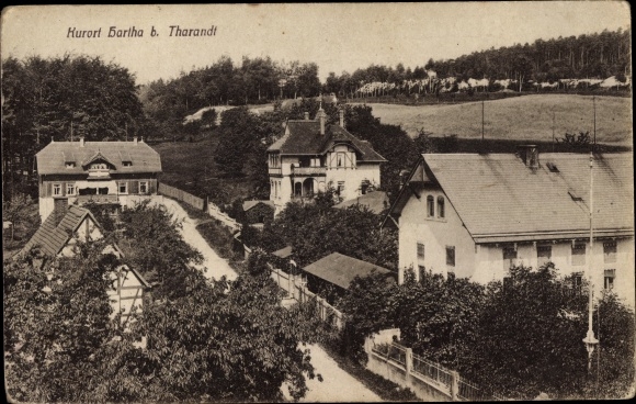 Ak Hartha Hintergersdorf Tharandt im Erzgebirge, Blick auf den Ort