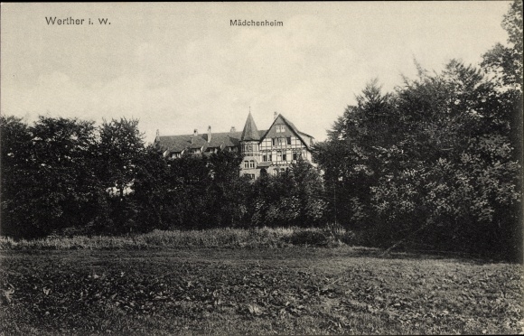 Ak Werther in Westfalen, Blick auf das Mädchenheim