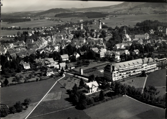 Foto Isny im Allgäu, Krankenhaus, Fliegeraufnahme