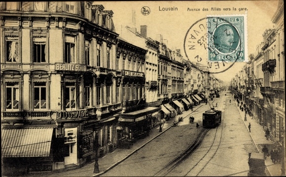 Postcard Leuven Flanders Flemish Brabant, Avenue des Allies