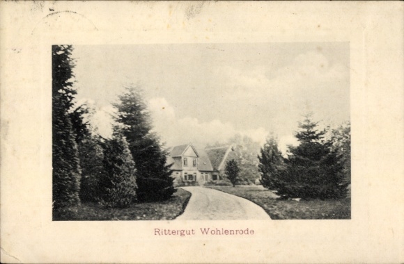 Postcard Wohlenrode Eldingen in Lower Saxony, view of the manor
