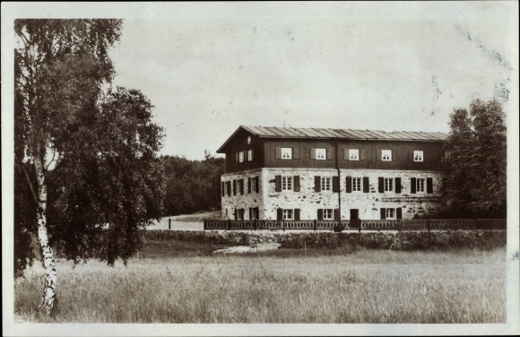 Postcard Großsteinberg Grethen in Saxony, Leipziger Naturfreundehaus