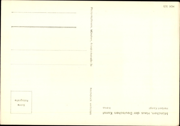 Artist Postcard Kampf, Herbert, Prometheus, Ikarus, HDK 505
