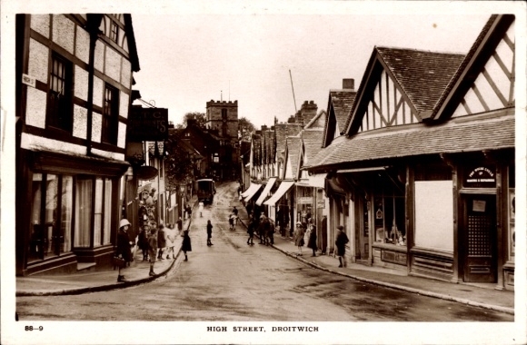 Ak Droitwich Worcestershire England, High Street