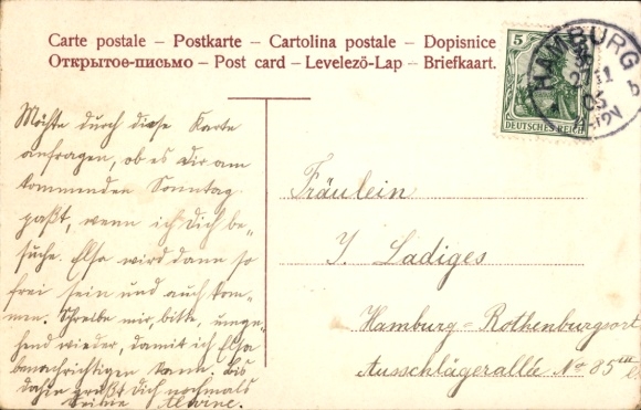 Postcard Hamburg Nord Winterhude, Alsterdorferstraße
