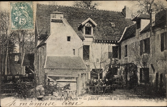 Ak Jarcy Essonne, Cour du  Moulin