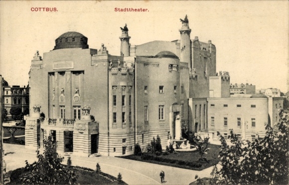 Ak Cottbus in der Niederlausitz, Stadttheater