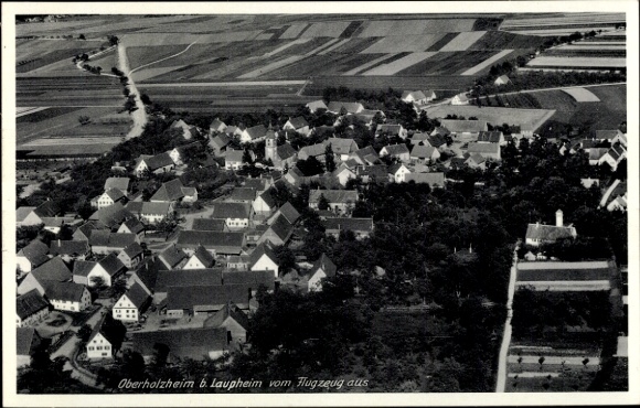 Ak Oberholzheim Achstetten in Oberschwaben, Luftaufnahme