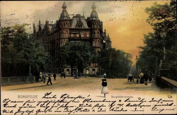Ansichtkaart Hamburg Mitte Borgfelde, Borgfelderstrasse