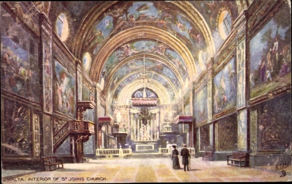 Artist PC Malta, Interior of St Johns Church