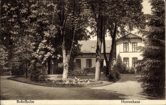 Ansichtkaart Bokelholm Emkendorf in Sleeswijk-Holstein, herenhuis