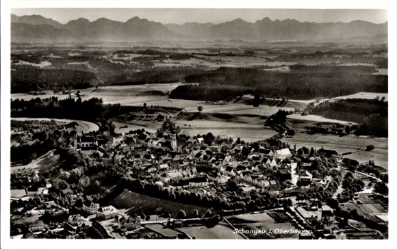 Ak Schongau in Opper-Beieren, luchtfoto
