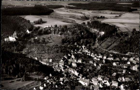 Ak Mühringen Horb am Neckar, Fliegeraufnahme