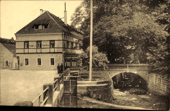 Ak Berggießhübel in Saksen, kuuroord Sächsisches Haus