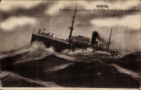 CPA SS Ionie, Paquebot Poste Rapide Français, CNP