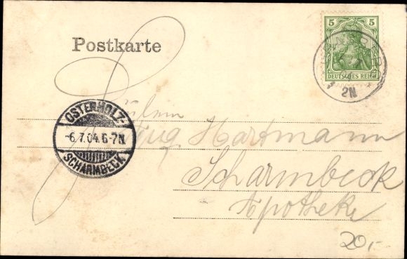 KP Grasberg w Dolnej Saksonii, poświęcenie sztandaru i 40-lecie chóru męskiego w 1904 r.