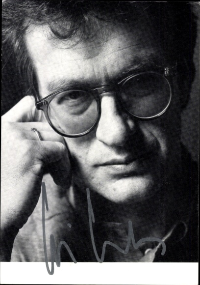 Postcard Actor, Director Wim Wenders, Portrait, Autograph