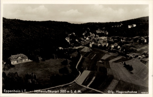 Postcard Eppenhain Kelkheim im Taunus, aerial photograph