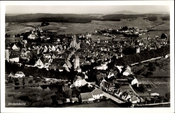 Ak Dinkelsbühl in Mittelfranken, Fliegeraufnahme