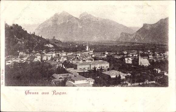 KP Bad Ragaz, kanton St. Gallen, widok ogólny