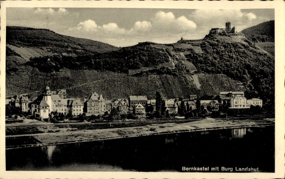 Ak Bernkastel Kues an der Mosel, Burg Landshut