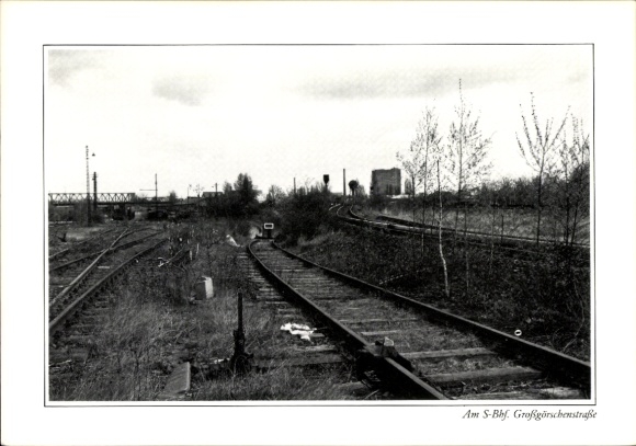 Postcard Berlin Schöneberg, S-Bahn station Großgörschenstraße