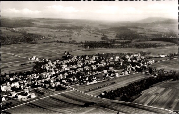 Postcard Jesingen Kirchheim unter Teck, aerial photograph
