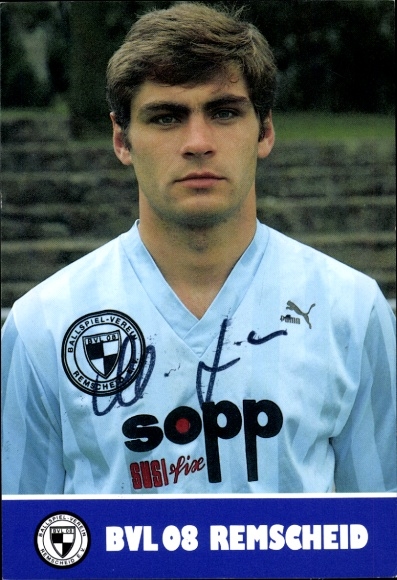 Autograph card footballer Martin Tilner, FC Remscheid, autograph