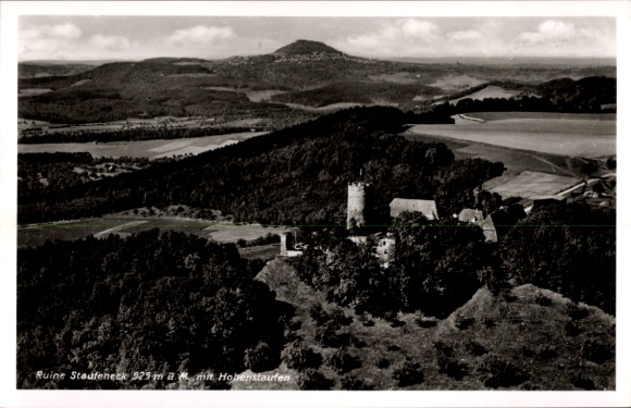 Picture PC Hohenstaufen Göppingen in Württemberg, Staufeneck ruins, landscape, photography