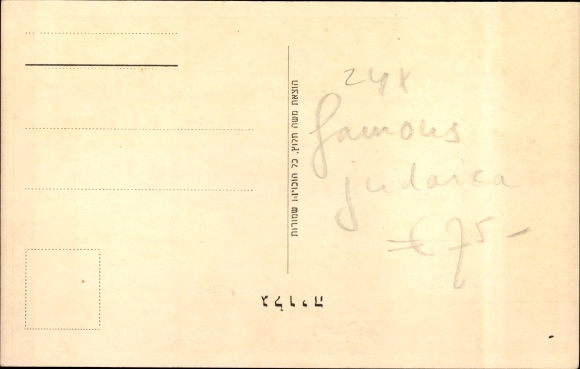 Judaica Postcard portrait David Ben Gurion, Prime Minister of Israel, Founding Father, Social Democrat