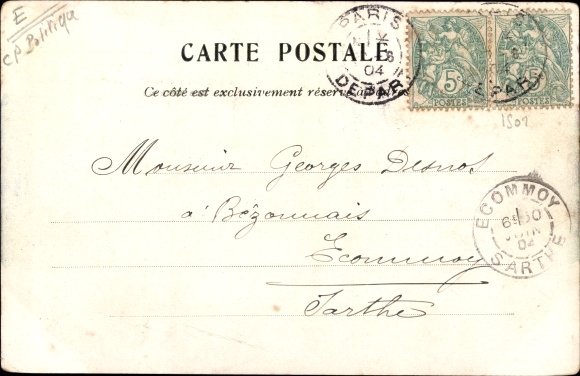 Artist Postcard Politician and writer Eugène Pelletan, caricature