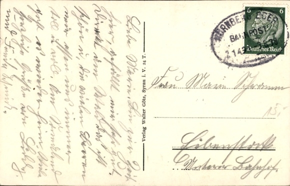 Postcard Neusorg in the Upper Palatinate Fichtelgebirge, guest house
