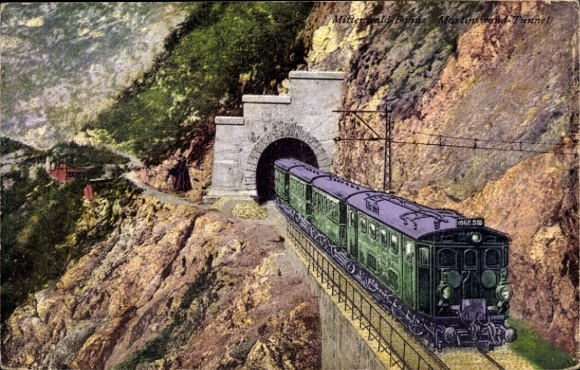 Tunel KP Martinswand, kolejka górska, kolej
