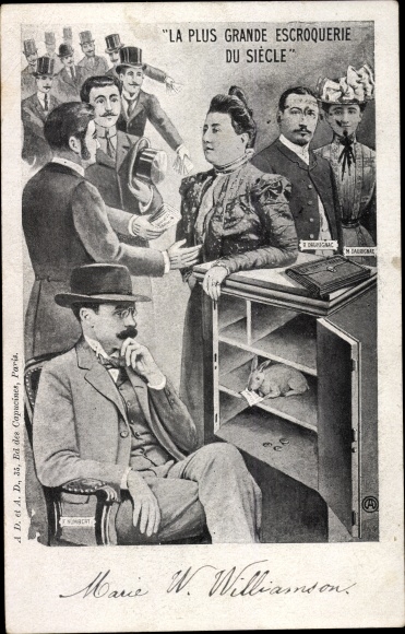 Postcard The Biggest Fraud of the Century, Hochstaplerin Therese Humbert, Humbert Crawford Affair