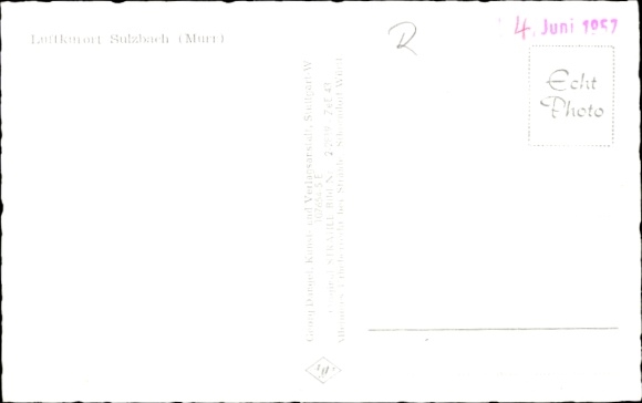 Ak Sulzbach an der Murr, Fliegeraufnahme