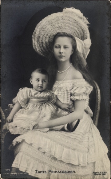 Postcard Princess Victoria Luise of Prussia, Aunt Princess, Liersch 1693