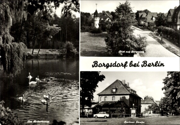 Postcard Borgsdorf b. Oranienburg Havel, Berliner Straße