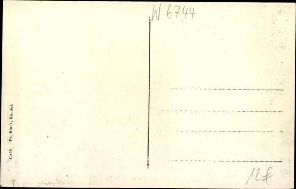 Postcard Kandel in the Palatinate Bienwald, Bismarckstrasse