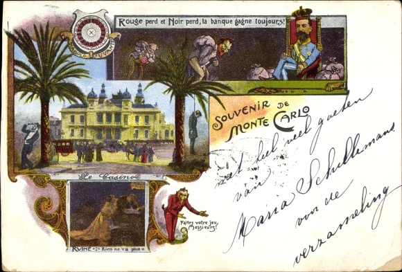 Artist PC Monte Carlo Monaco, Casino, Gambling, Prince Albert I., Teufel