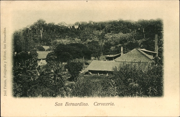 Postcard San Bernardino Paraguay, brewery