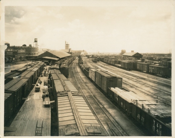 foto Fort Worth Texas USA, Union Station, treinstation, spoorzijde