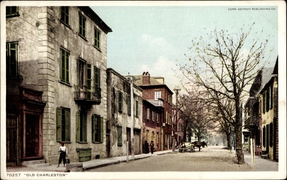 Ak Charleston South Carolina Verenigde Staten, Old Charleston